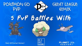 Pokémon GO PvP - Great League Remix (5 Rounds) Zweilous / Whimsicott / Mantine