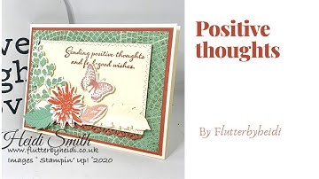 How to make a die cut layered card using Stampin Up Positive Thoughts CRAFT HOW TO