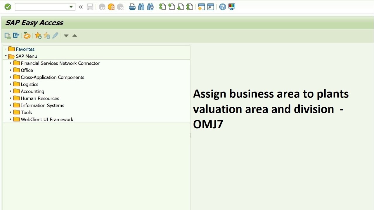 valuation area assignment to plant