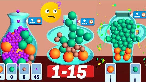 Ball Fit Puzzle Game Gameplay Walkthrough Level 1-15 iOS, Android Online Offline Noob vs Hack