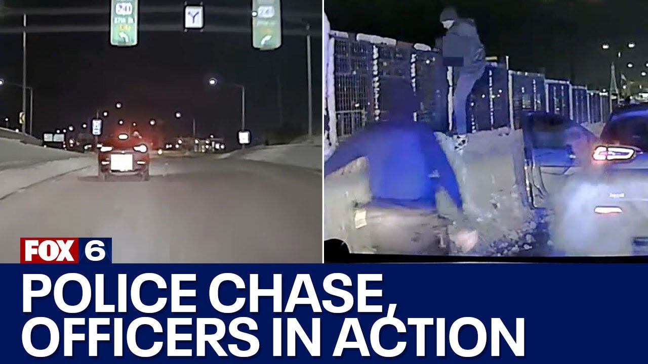 Wisconsin police chase, driver tries jumping off overpass | FOX6