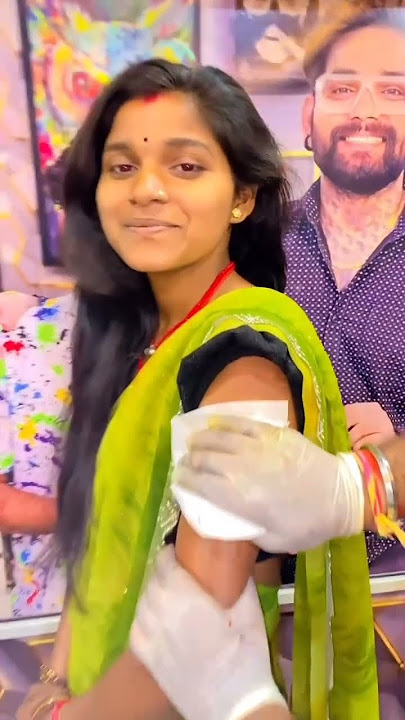 Bhabhi's butterfly tattoo 💗💞💯🙅 | girl bicep tattoo #love #share #shorts #shorts