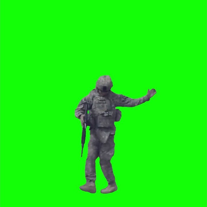 Soldier Dance Off Greenscreen - For all your music edit needs
