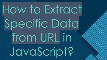 How to Extract Specific Data from URL in JavaScript?