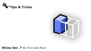 04 Extrude 2 Face with #rhino3d