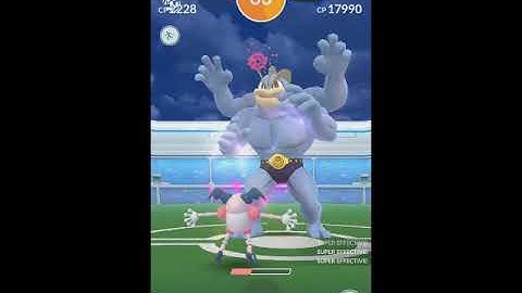 BP/DP Machamp solo raid using only Mr. Mimes ( No weather boost )