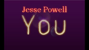 Jesse Powell - You piano tutorial
