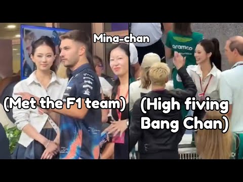 tzuyu being the *main event* for singapore grand prix (ft. straykids bangchan)