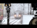 屋代線最後の雪!ワンマン屋代行き入線!