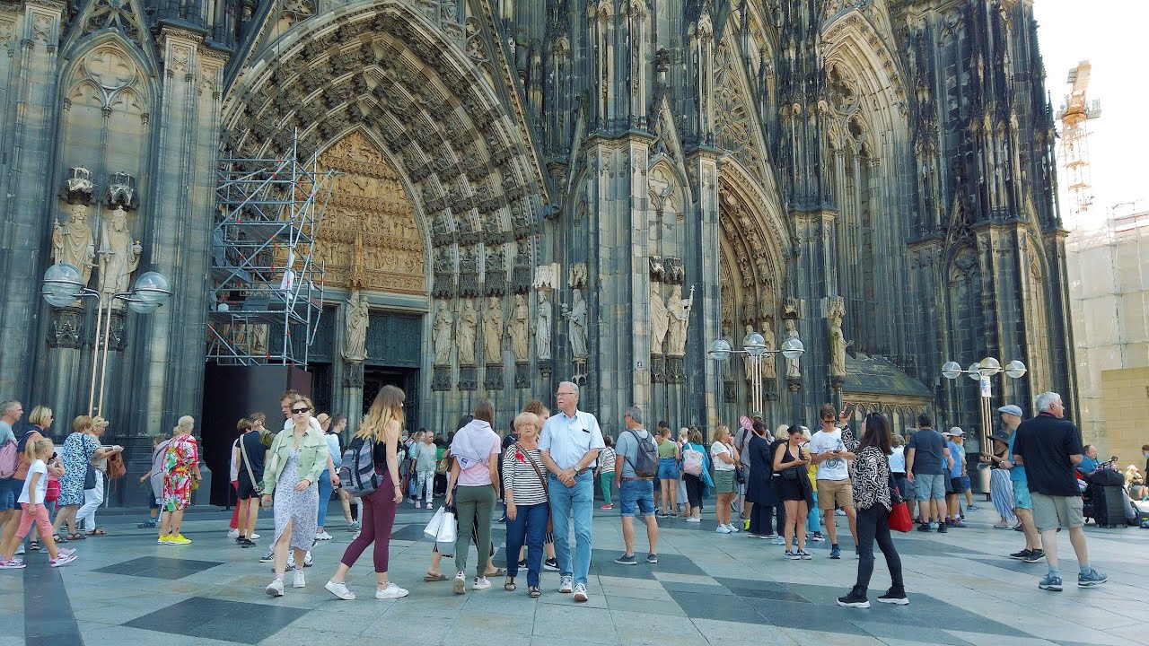 Cologne's Busiest Shopping Street, Germany, Summer 2022