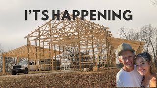 It’s Happening | Our Pole Barn Is Finally Going Up