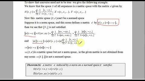 properties of normed space