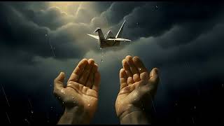 🎬Stock VDO : Holding Fragile Hope in the Rain | Hands with Origami Crane | Cinematic Emotional screenshot 2