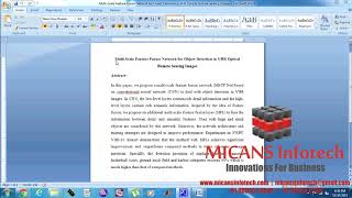 Famous Multi Scale Feature Fusion Network for Object Detection in VHR Optical Remote Sensing Images Profile