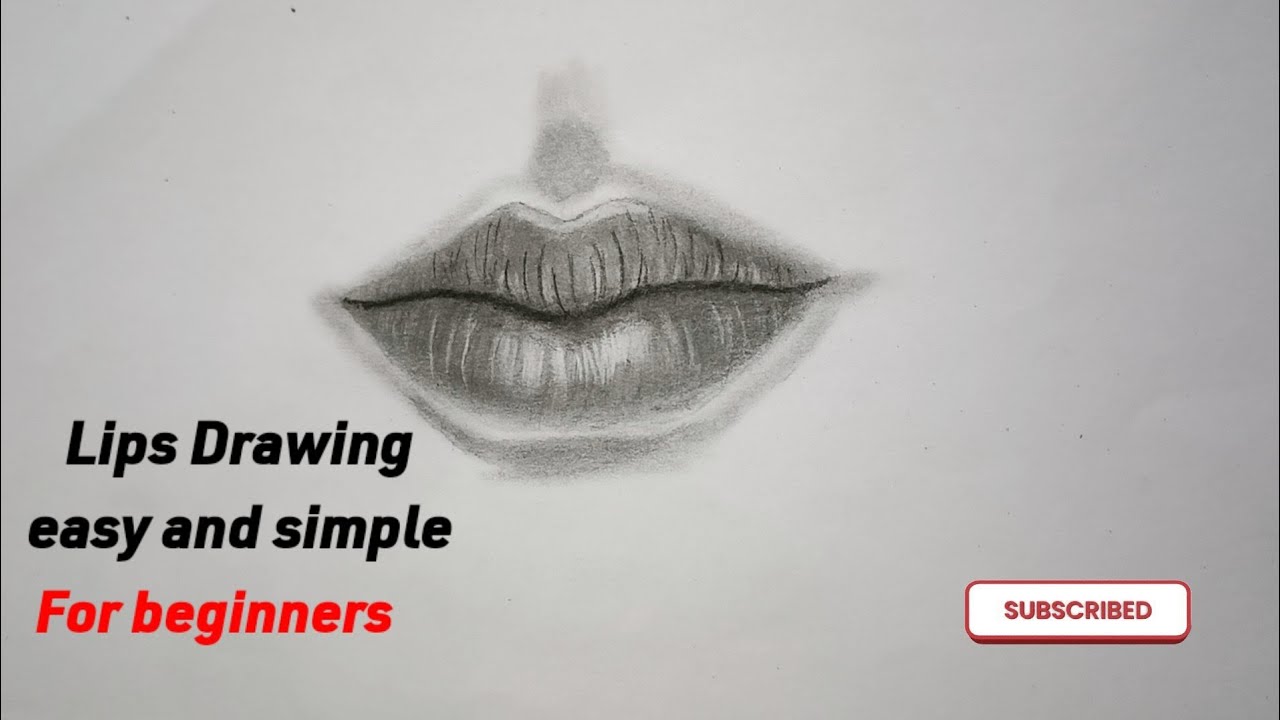 How to Draw Lips| easy tutorial for beginners step by step..... - YouTube