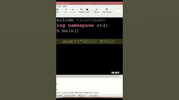HELLO WORLD IN C++ | GEANY | THE BEST
