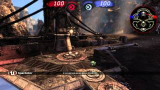 UT3 Confrontation map - 1 of 2 - frog - spectating multiplayer gameplay