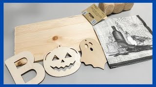 BOO Shelf Sitter DIY || Halloween Decor DIY || Just 1 Quick Craft 