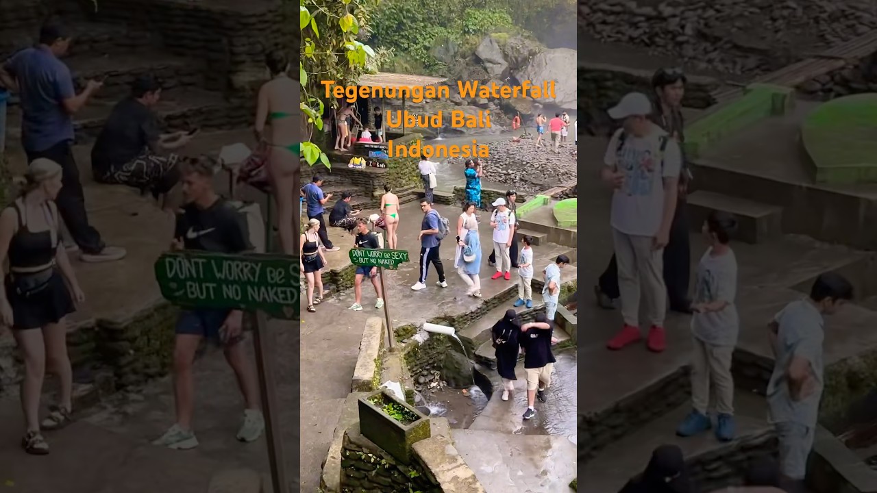 Best waterfalls in Ubud bali Indonesia 🇮🇩 | Tegenungan water 