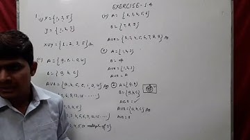 CLASS 11th NCERT MATHS, CHAPTER- 1 SETS EXERCISE-1.4  SOLUTION