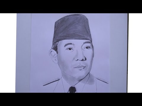 Menggambar Cepat Soekarno Kualitas Bagus Youtube