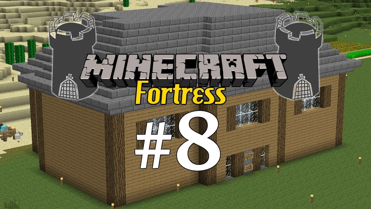 Minecraft Fortress Server - Episode 8 - Roof! - YouTube
