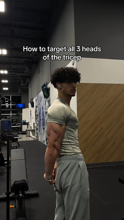 How to target all 3 heads of the tricep 🦾
