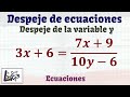 Despeje de ecuaciones | Despeje de la variable y | La Prof Lina M3