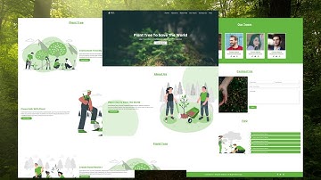 Complete Responsive single-page | Plant Tree | Website Design Tutorial Using HTML / CSS / JavaScript