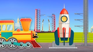 Космическая ракета - Паровозик Чом - Мультики для детей