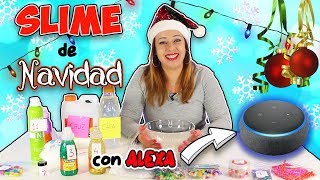 ALEXA elige mi slime ! Preguntas incómodas a ALEXA ! SLIME NAVIDAD CHALLENGE