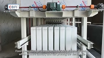 CBFI 10 ton direct cooling block ice machine.Block ice.