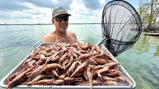 *Millions of Rock Shrimp Acting Very Strange* We were Catching them with Dip Nets! (Catch & Cook)