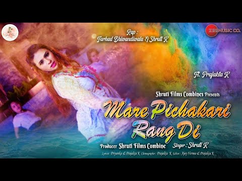 Holi song  Mare Pichakari Rang Di  Prajakta K  Shruti K  Farhad Bhiwandiwala   zeemusiccompany