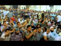اول كلمة للشيخ حاتم فريد للمصلين بمسجد القائد ابراهيم منذ سبع سنوات 