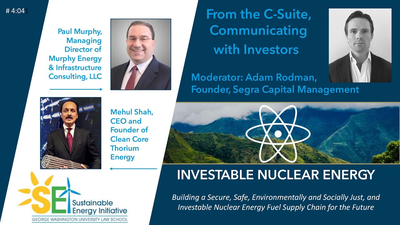 From the C-Suite: Communicating with Investors about Nuclear Energy
