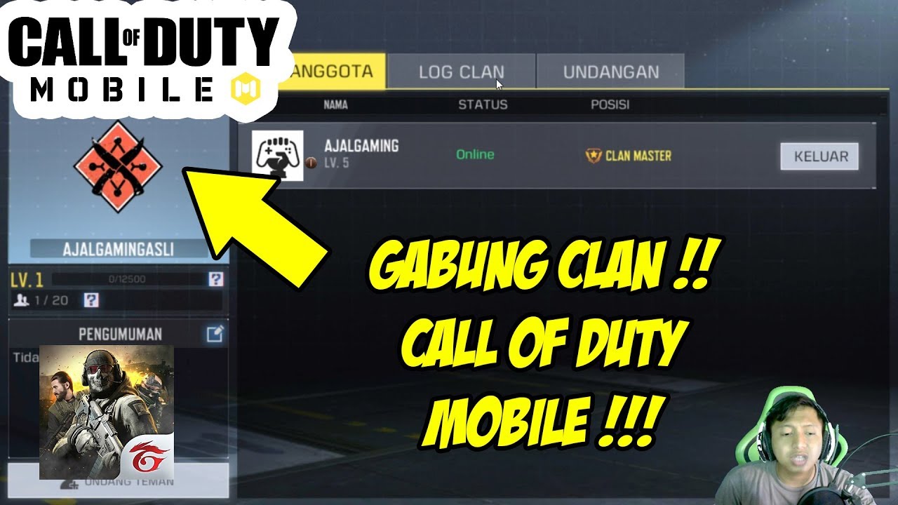Call of Duty®: Mobile - Garena - Gabung Clan AJALGAMINGASLI Call of Duty®: Mobile - Garena - Gabung Clan AJALGAMINGASLI -