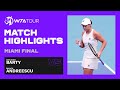 Ash Barty vs. Bianca Andreescu | 2021 Miami Open Final | WTA Match Highlights