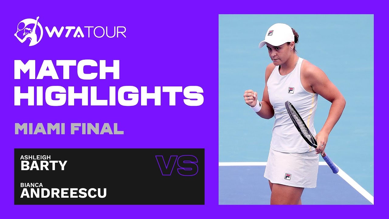Ashleigh Barty vs. Bianca Andreescu | 2021 Miami Open Final | WTA Match Highlights