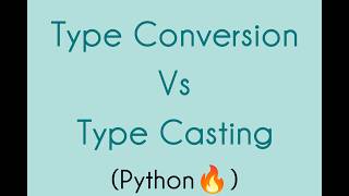 How to do conversations between Datatypes?🤔| Type Conversion Vs Type Casting🔥|Python✨| Notes 👇🏻