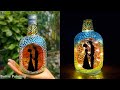 Old Monk Bottle Painting | Glass Painting On Bottle | Best Gift For Valentines Day | Easy Bottle Art