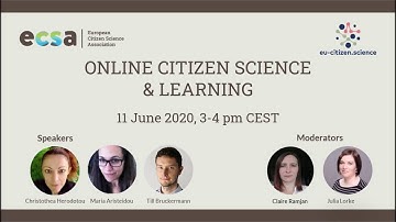ECSA & EU-Citizen.Science webinar #2: Online Citizen Science & Learning, June 2020