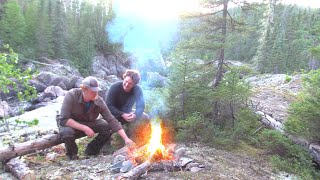 Two Brothers Alone in the Wilderness Ep 4 Return to River - Backpack In - Backcountry Camping