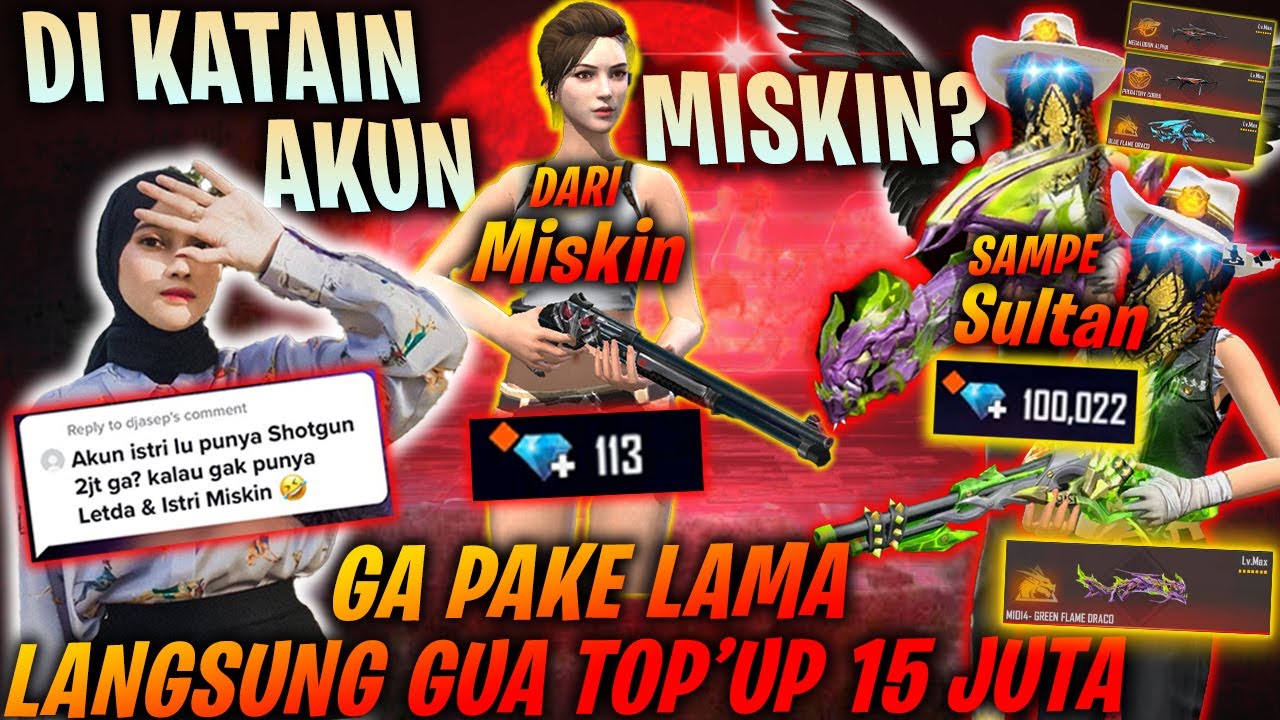 Akun Istri Gue Di Hina Bocil ! Tanpa Pikir Top Up 15Juta Borong Semuanya !! Auto Gue Kasih Paham !!!