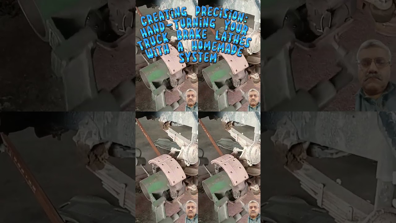 Creating Precision: Hand-Turning Your Truck Brake Lathes  Homemade System ||Technological Wonder