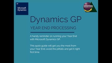 Year End Process with Microsoft Dynamics GP