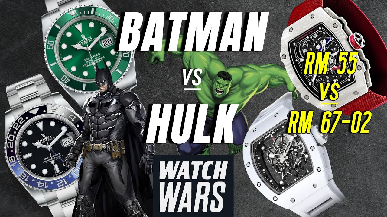WATCH WARS 2 l Rolex Batman + Rolex Hulk Go to Battle + a Fight