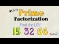 Prime Factorization and LCM Quiz