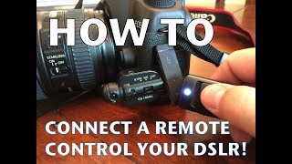 How to Setup a Remote Control on your DSLR - Canon 5D MkII - YouTube