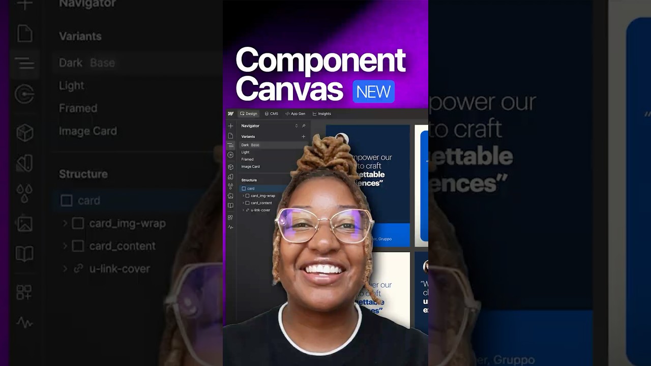 Webflow's Game Changing Update Component Canvas